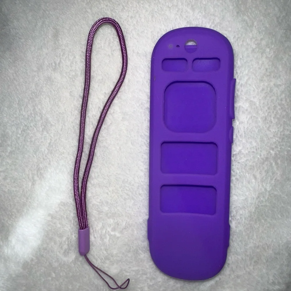 Purple Protective Silicone Case with Strap